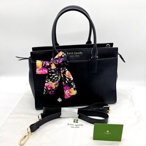 Kate Spade Cameron Street Candace Black Saffiano Leather Satchel